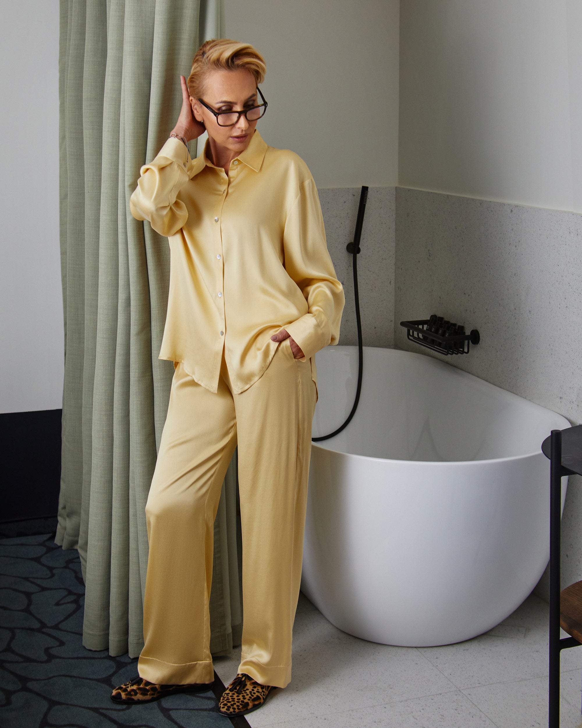 Lemon Twist Silk Pyjama Set