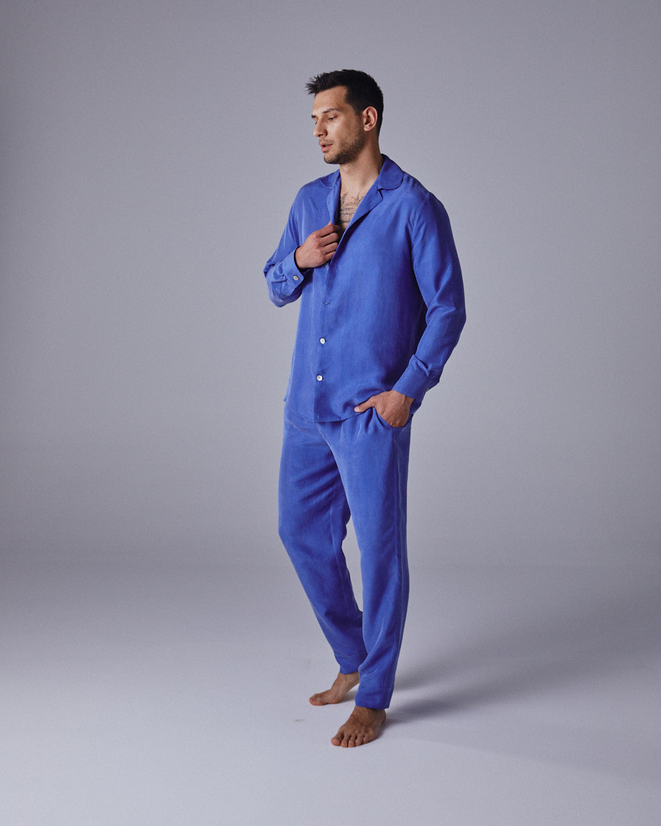 Brushed Silk Mens Pyjama Set