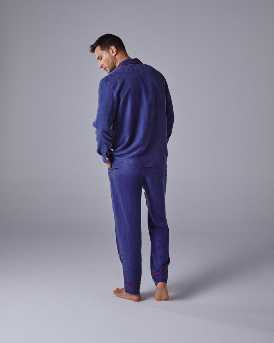 Brushed Silk Mens Pyjama Set