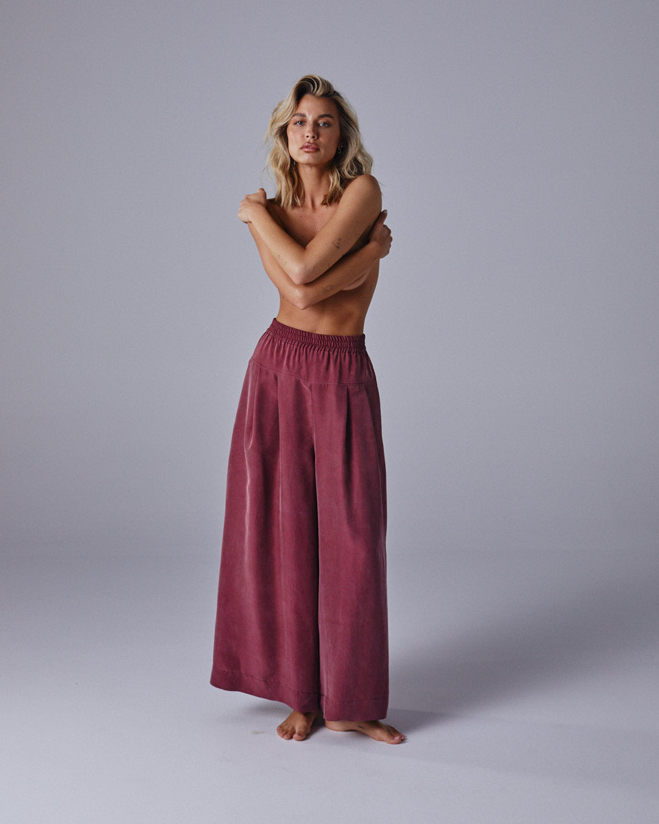Milano Pants Brushed Silk