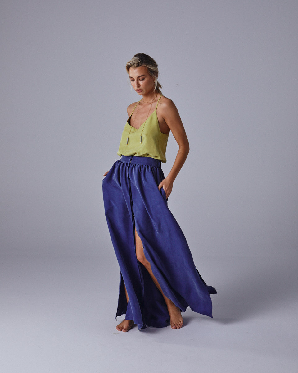 Miss Liberty Brushed Silk Skirt