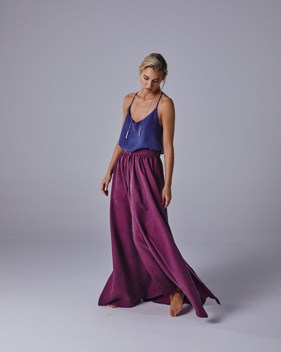Miss Liberty Brushed Silk Skirt