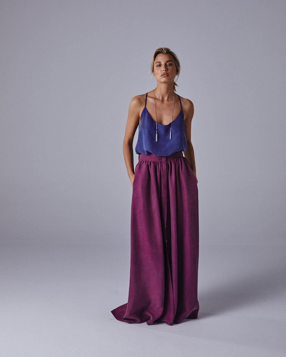 Miss Liberty Brushed Silk Skirt