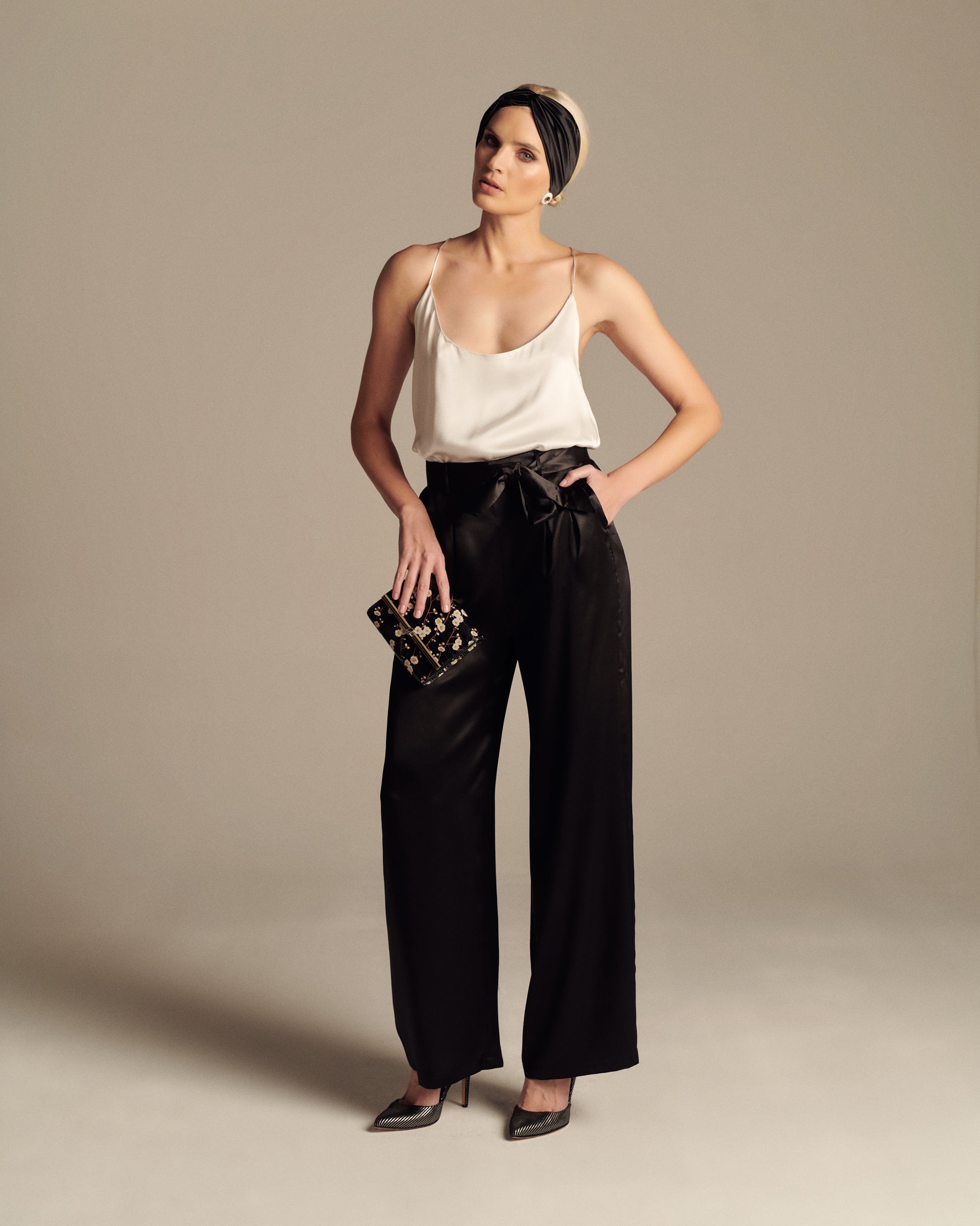 Paris Elegance svilene pantalone