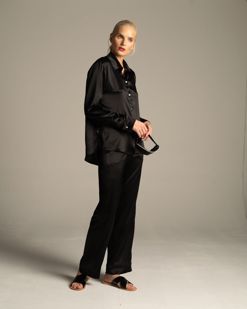 Paris Elegance Svileni Pidžama Set