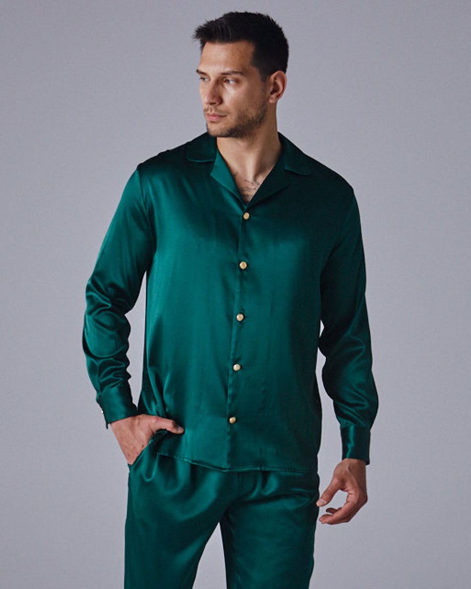 Silk Mens Pyjama Shirt