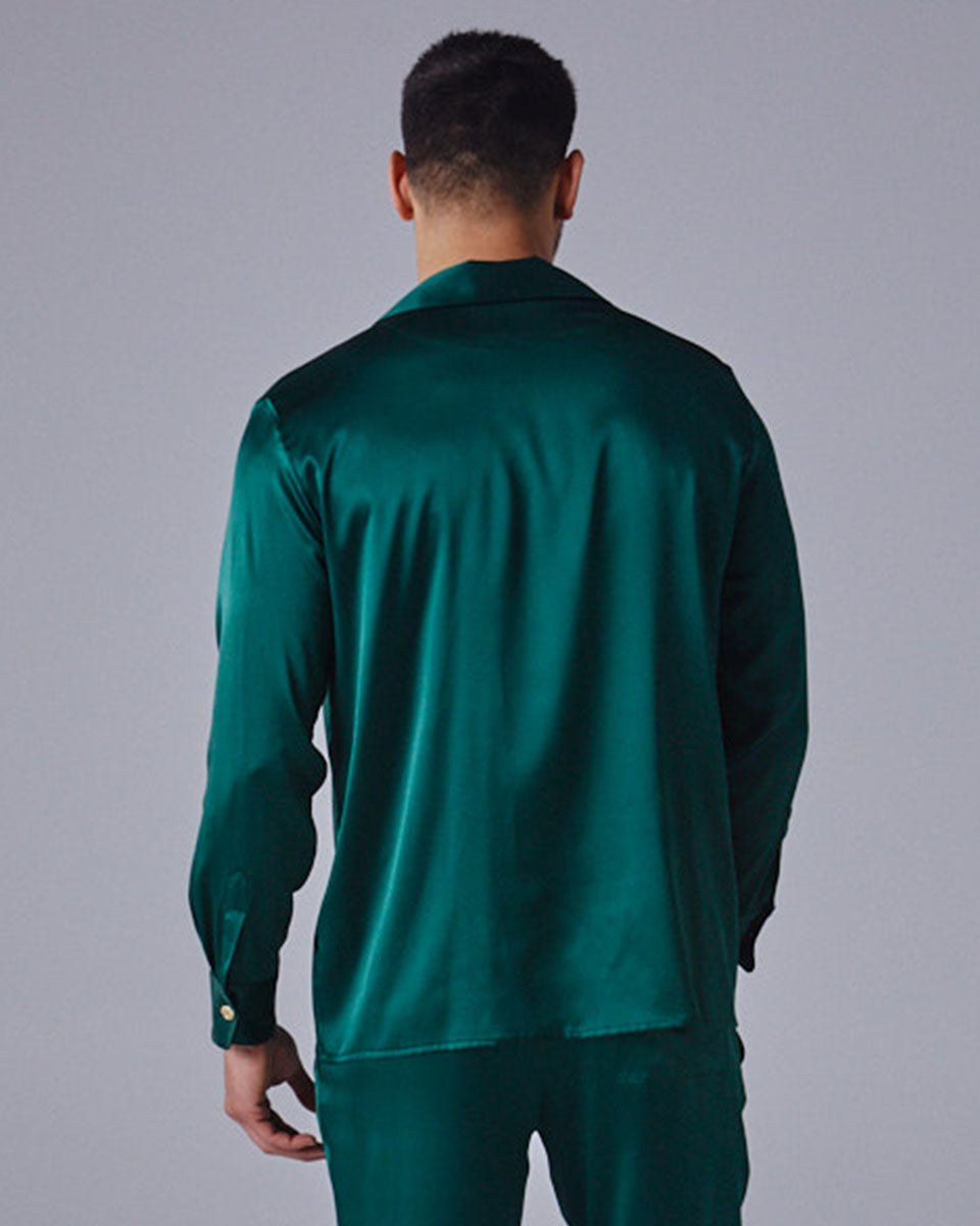 Silk Mens Pyjama Shirt