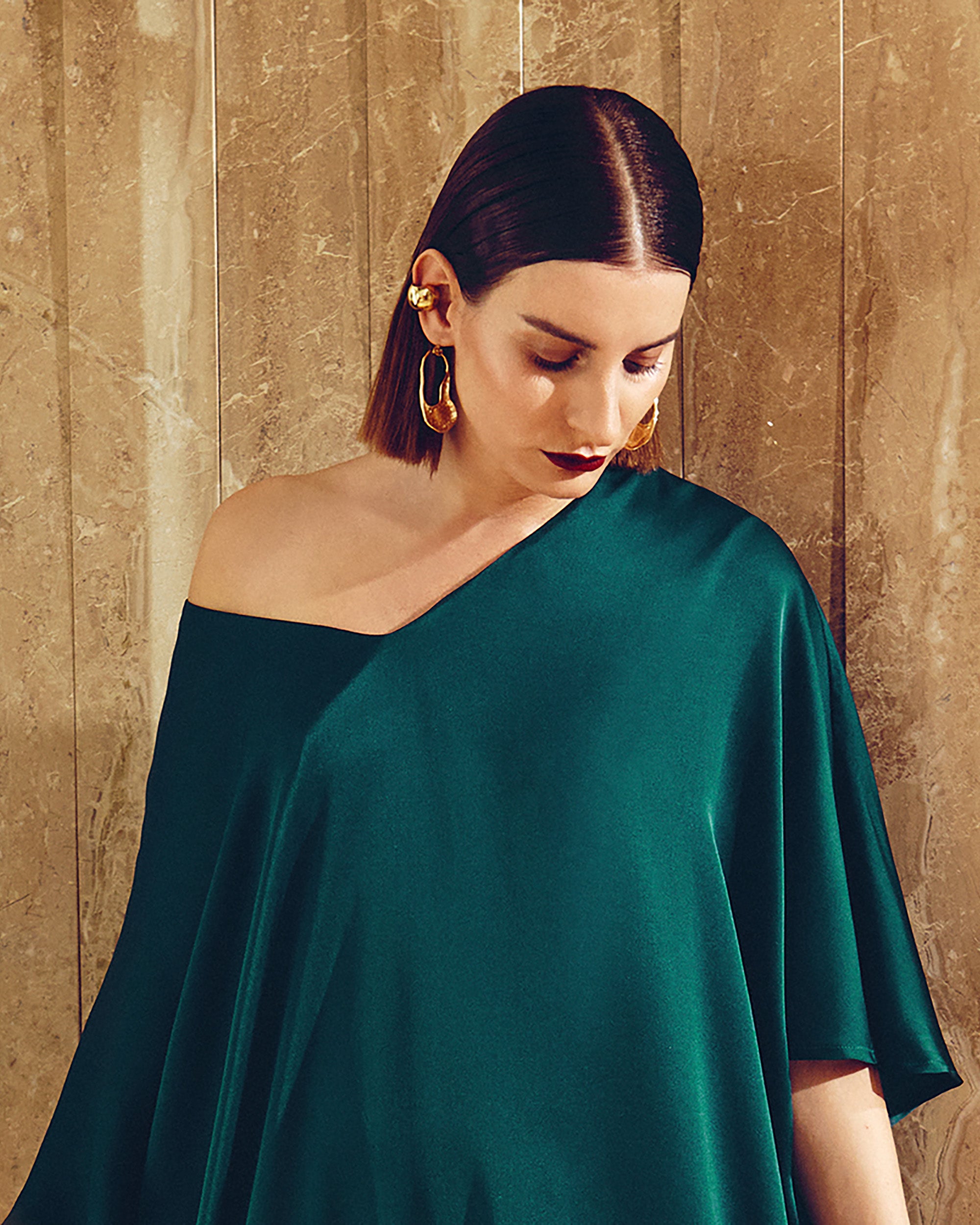 Petroleum Green Kaftan