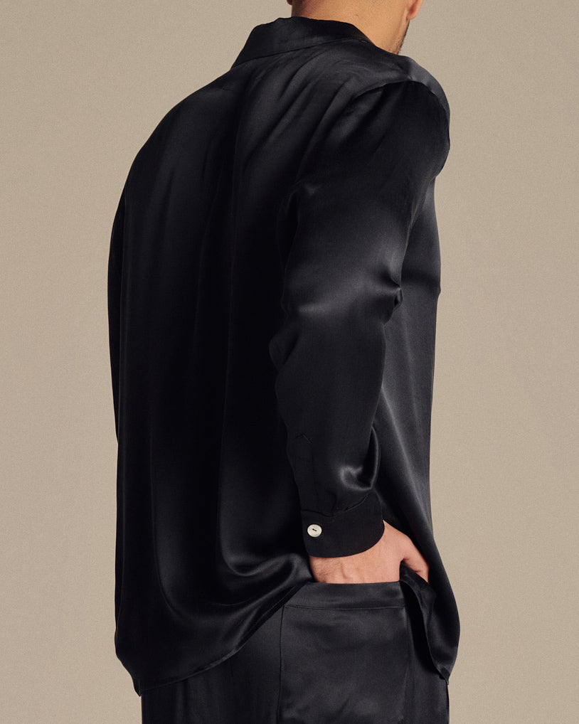 Silk Mens Pyjama Shirt