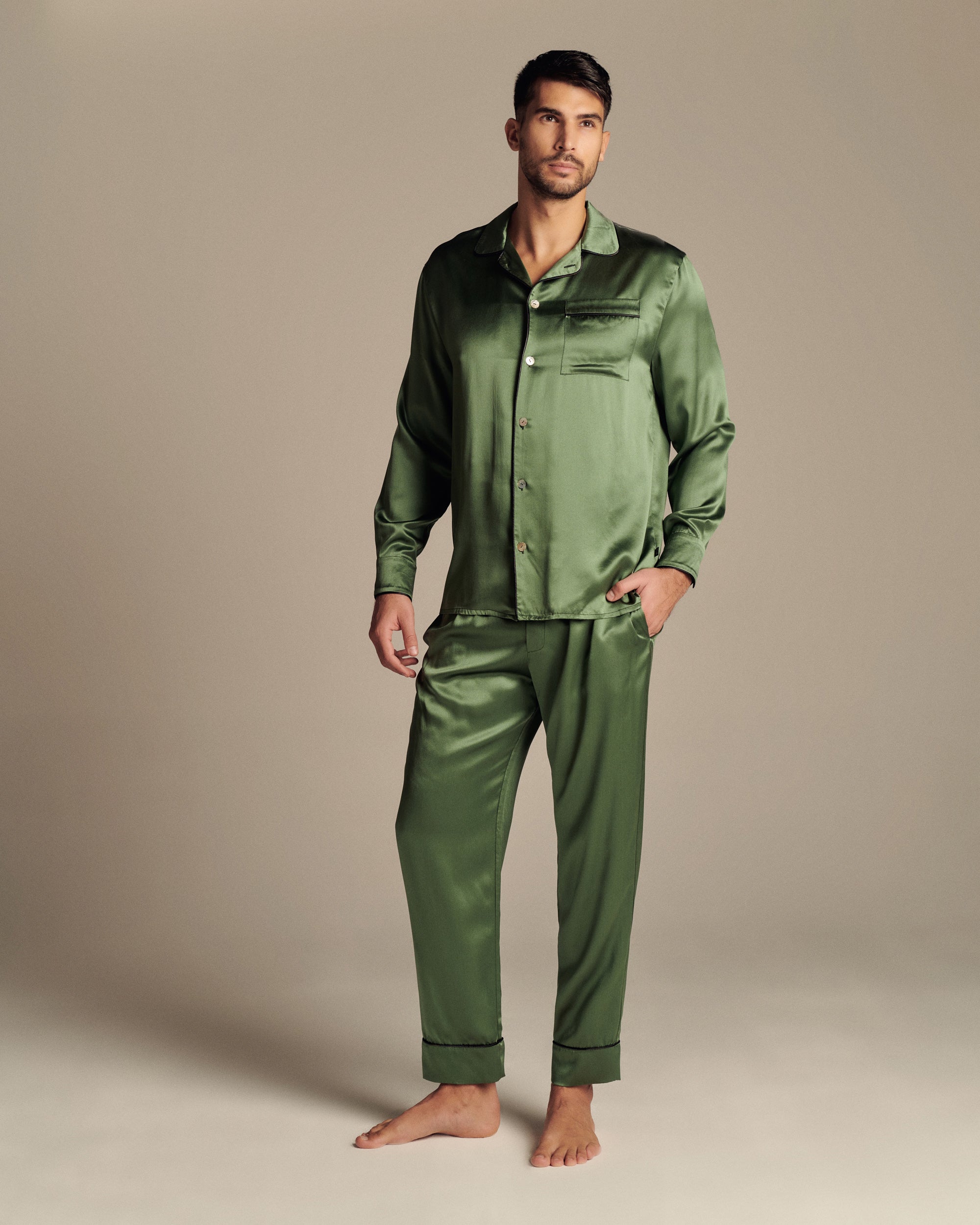 Silk Mens Pyjama Set