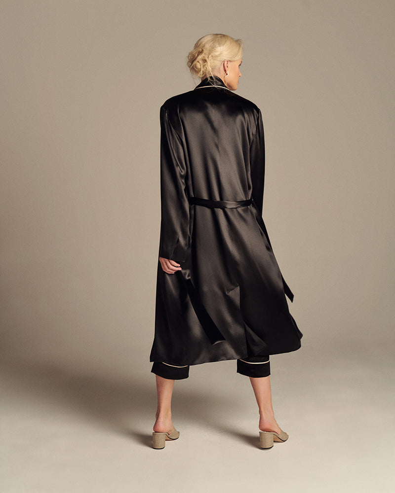 Paris Elegance Silk Robe