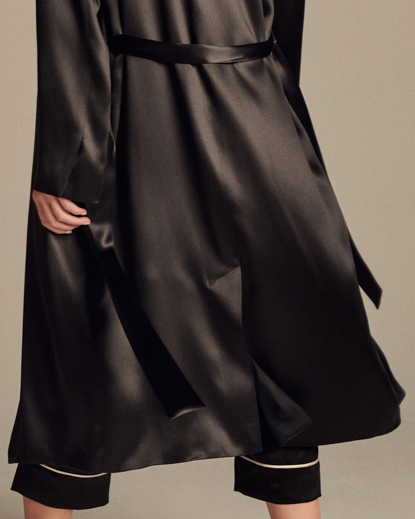 Paris Elegance Silk Robe
