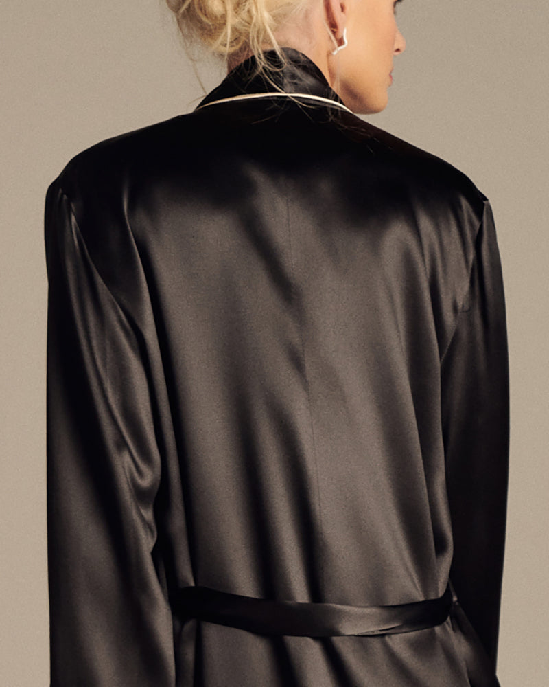 Paris Elegance Silk Robe