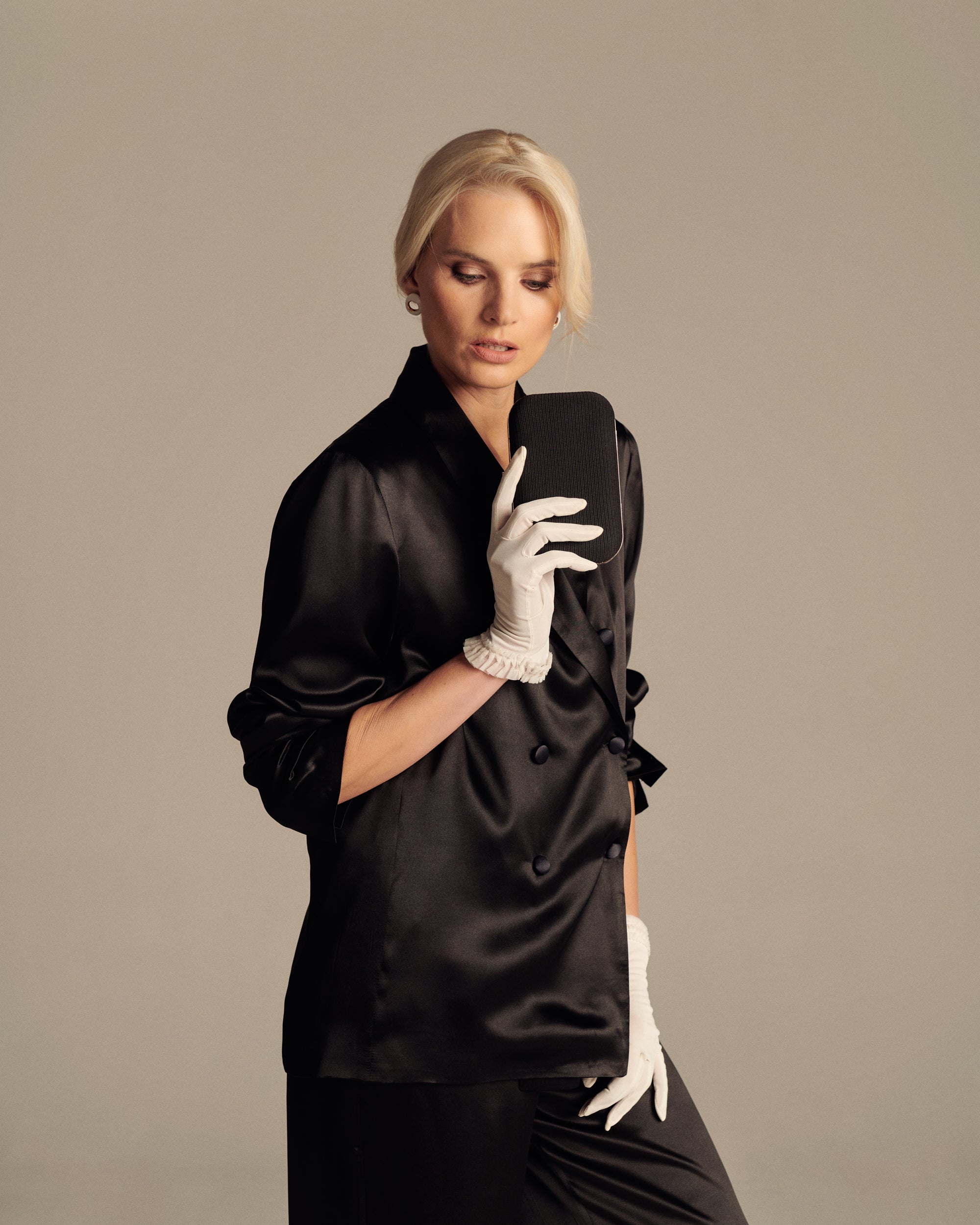 Paris Elegance Silk Blazer