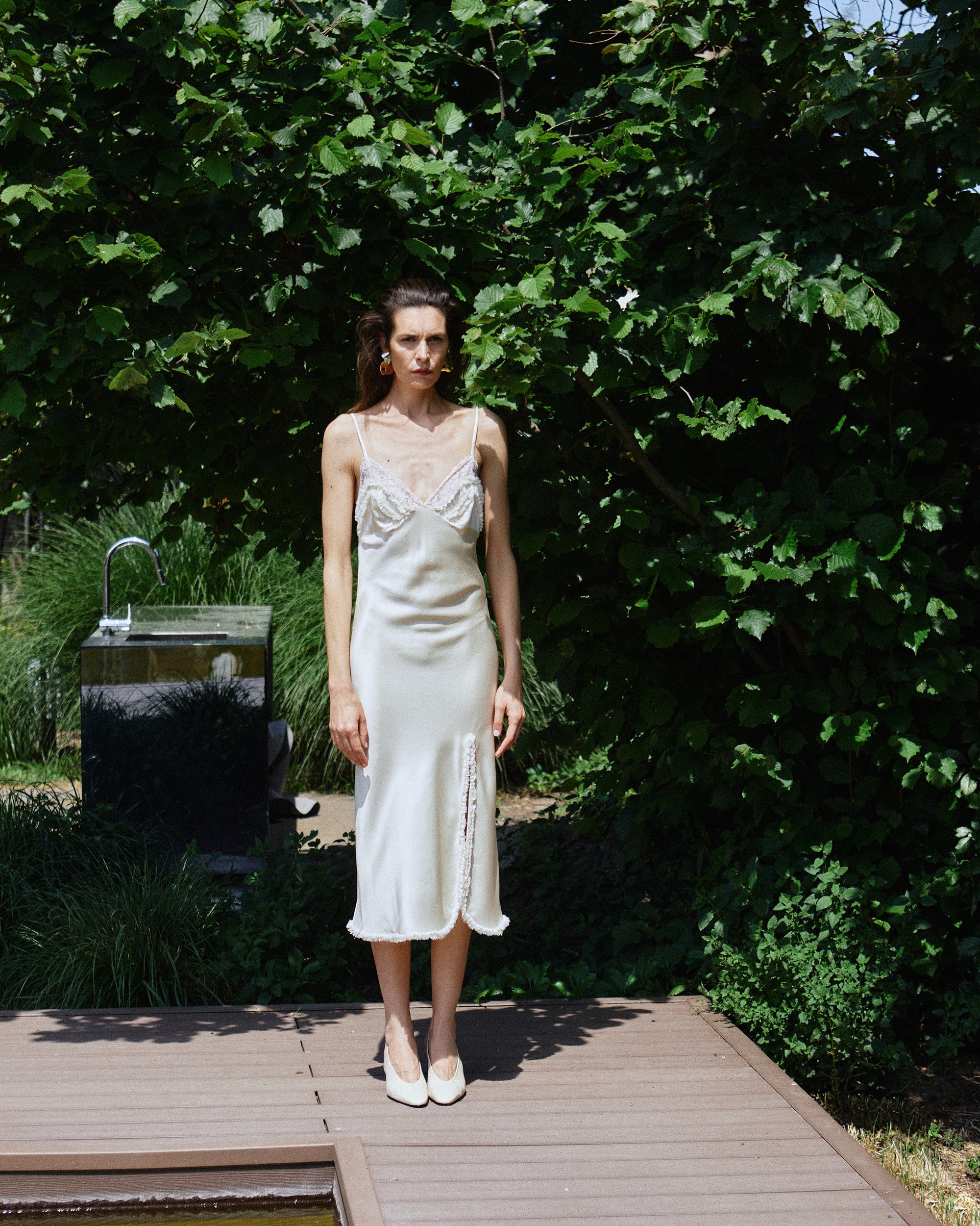 Vanilla Touch Vintage Silk Dress